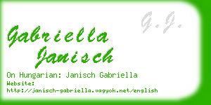 gabriella janisch business card